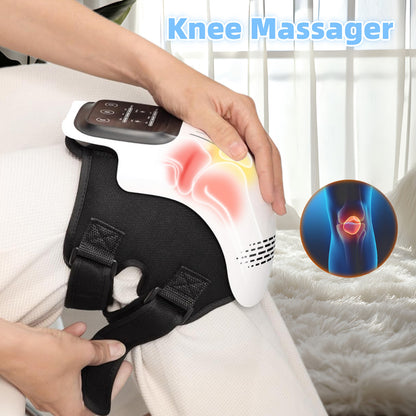 Intelligent Home Use Pain Relief | Electric Kneading and Heating Infrared Laser Vibration Knee Massager - Rechargeable