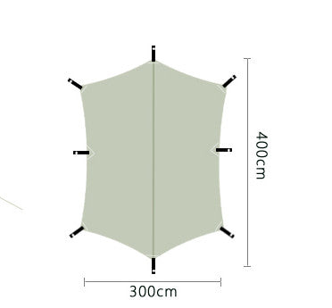 MU Gaodi Outdoor Rainproof Awning Tent Canopy – Lightweight, UV-Proof Oxford Cloth, Durable Luxury Camping Equipment Shelter