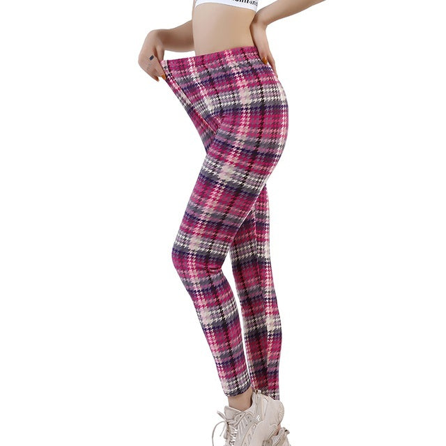 Women's Plaid Leggings Leggings