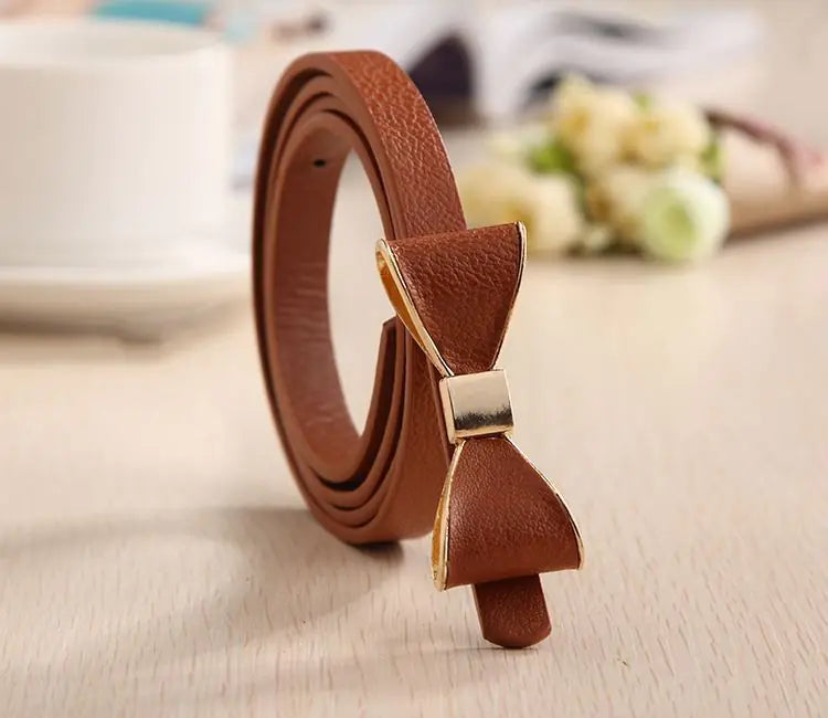 Bowknot Leather Belt for Women