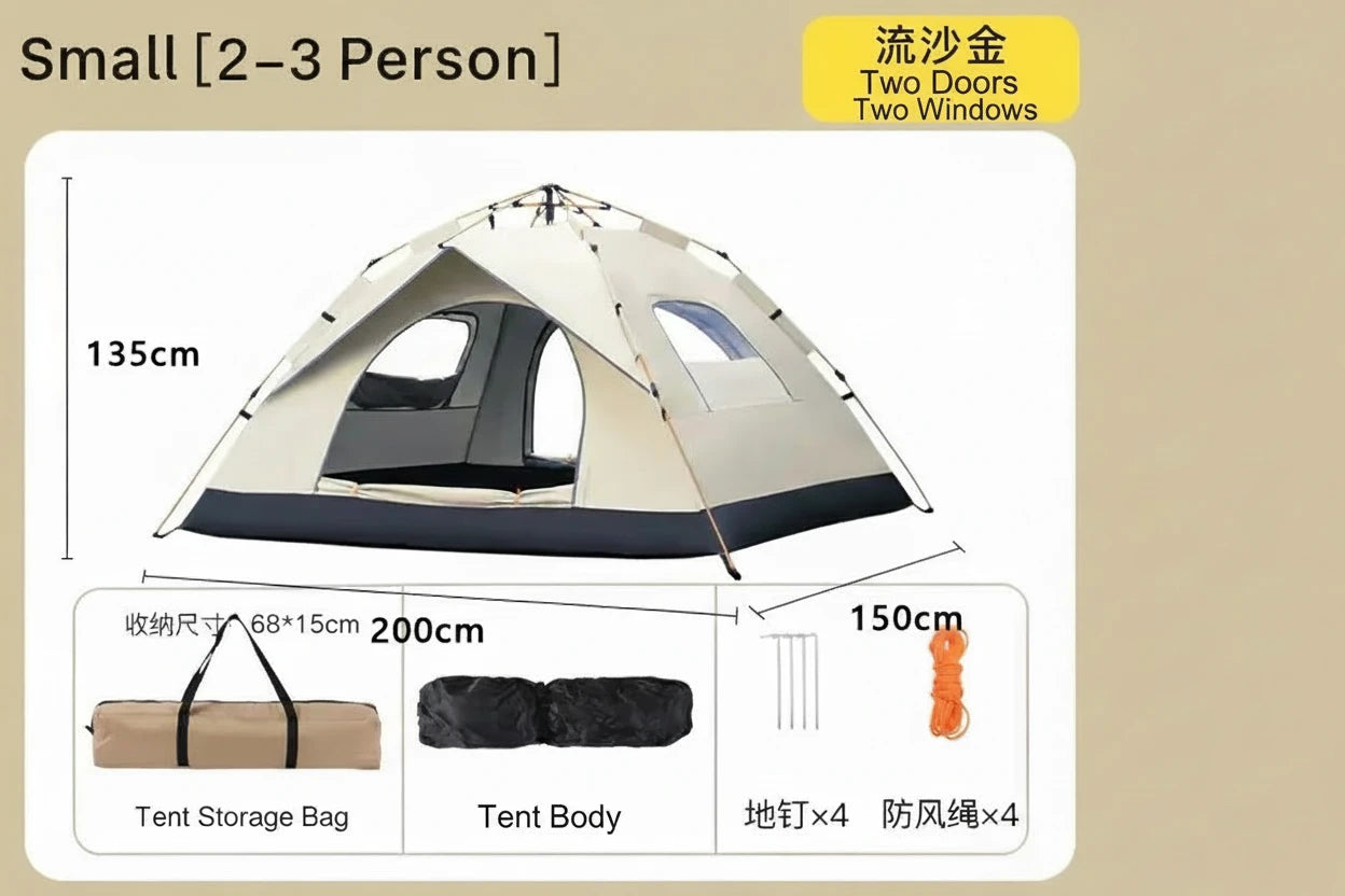 Winter Camping Tent for 5-8 People, Waterproof Set