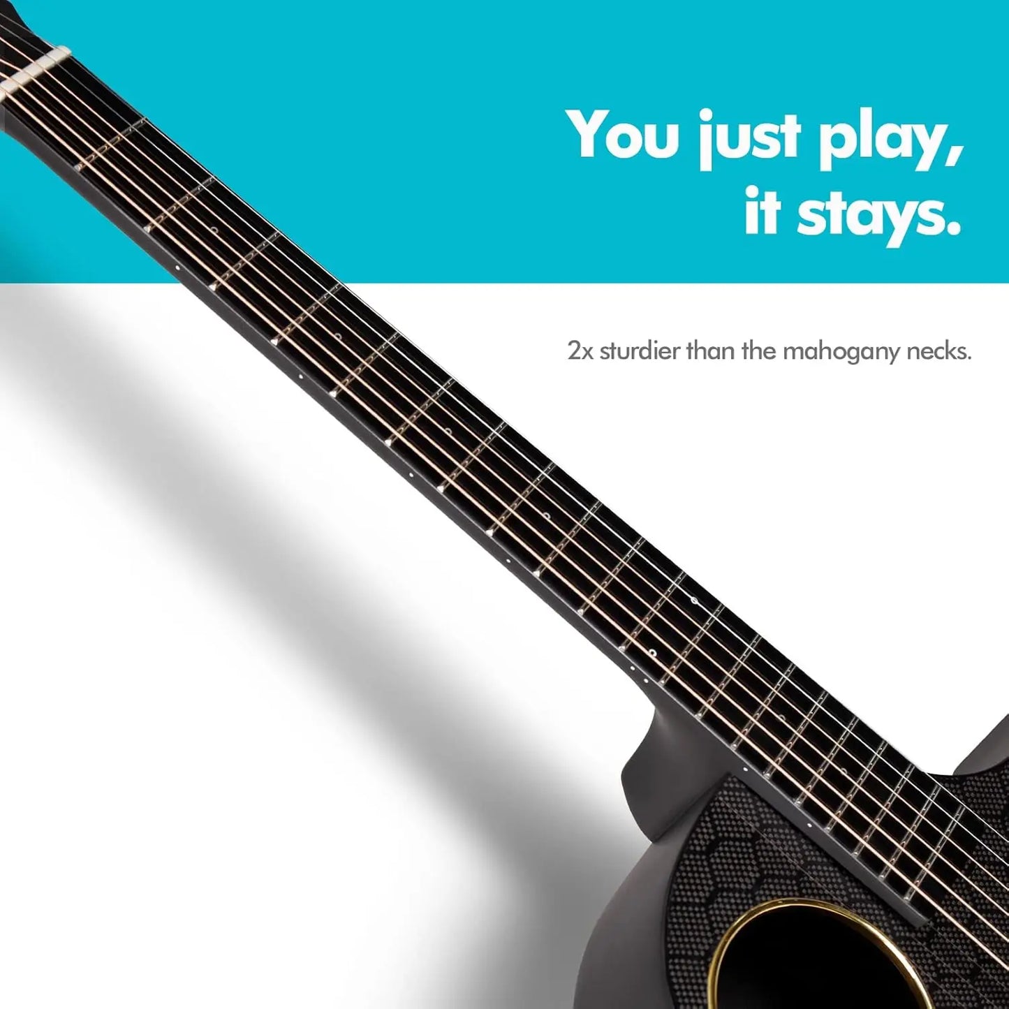 Enya X4 Pro Carbon Fiber Acoustic Electric Guitar with Hard Case, Leather Strap, USB Type-C Cable and Instrument