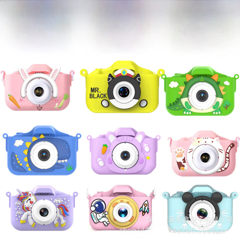 X5S Kids Camera - HD Cartoon Mini DSLR with Dual Lens