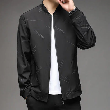 Men's Lightweight Baseball Jacket for Spring/Fall