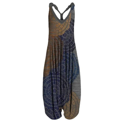 Women's Bohemian Loose Harem Jumpsuit