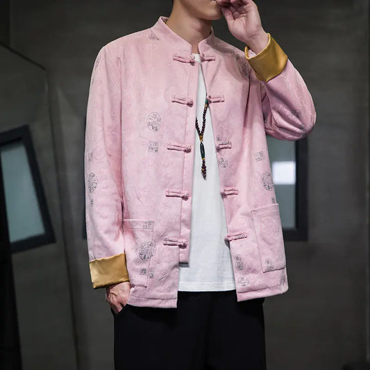 Retro Hanfu Slim Chinese Tunic Suit