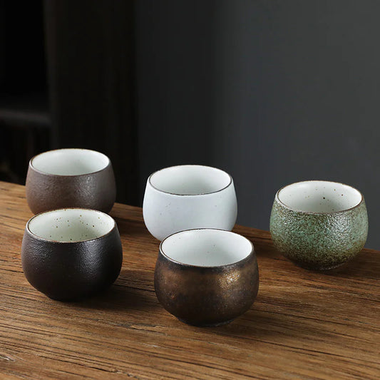 Retro Ceramic Fambé Tea Cup