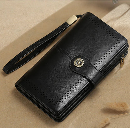 Soft Leather Long Wallet for Ladies