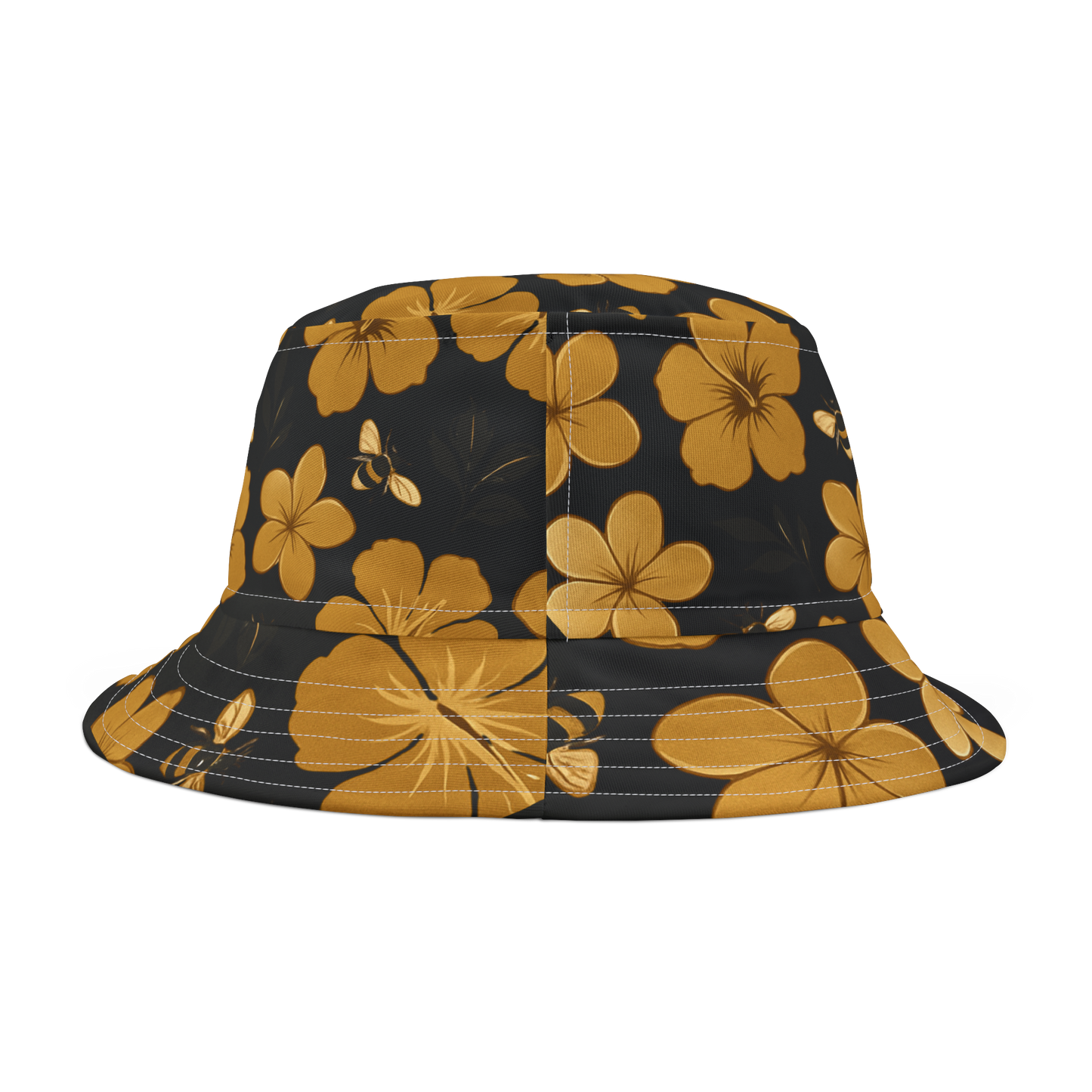 Humbly FloralBee Bucket Hat - Black