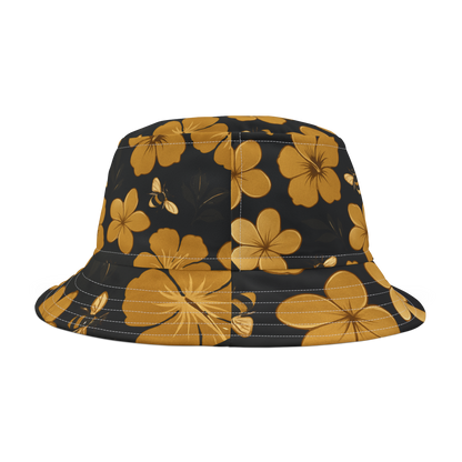 Humbly FloralBee Bucket Hat - Black