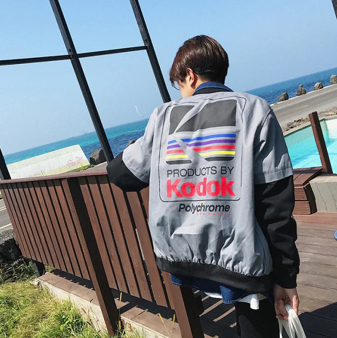 Kodak Letter Baseball Jacket for Men (Casual Wear)