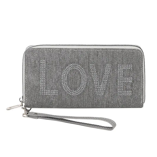 Elegant LOVE Pattern Multi-Slot Wallet