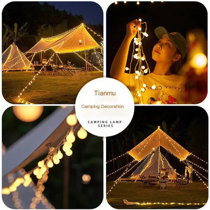 Outdoor Sphere String Lights for Tent Decor