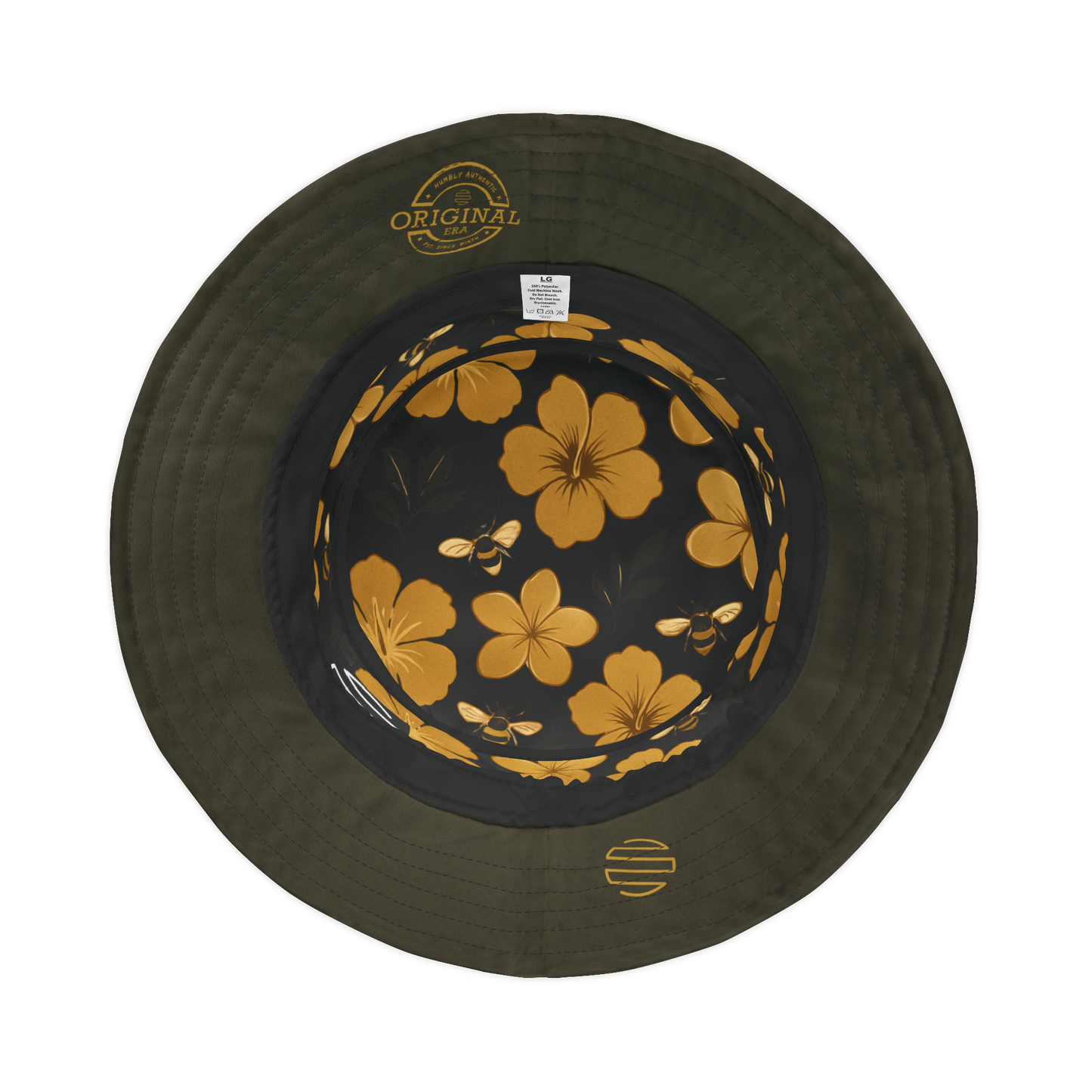 Humbly FloralBee Bucket Hat - Black