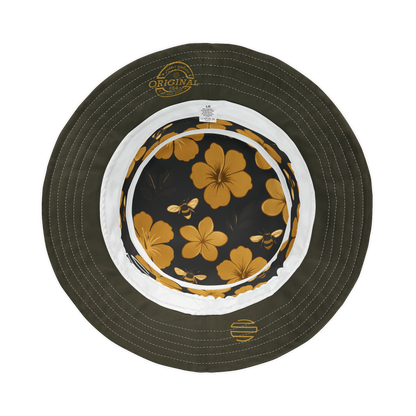 Humbly FloralBee Bucket Hat - Black