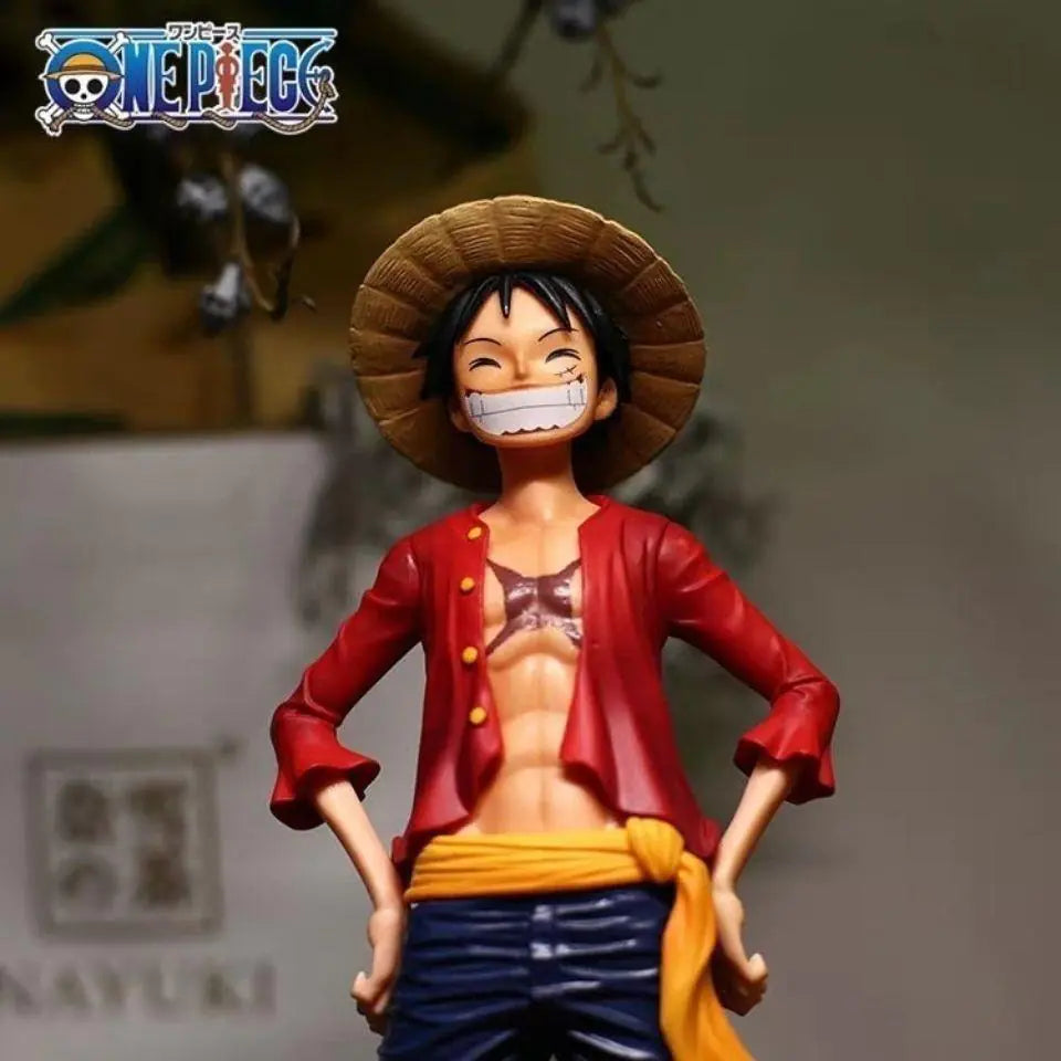 One Piece Luffy Figure Set with Three Face Styles