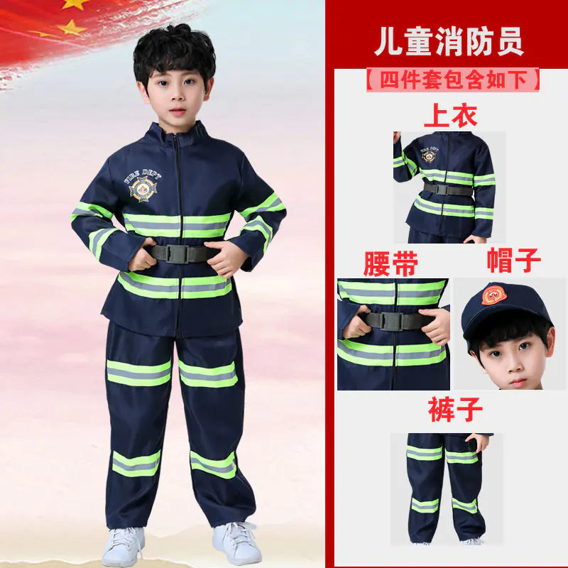 Firefighter Hero Costume for Kids