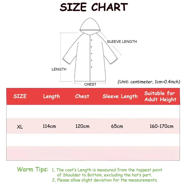 Black Waterproof Hooded Raincoat