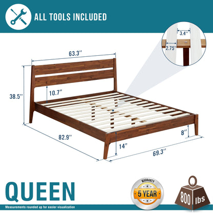 Acacia Callisto Deluxe Solid Wood Bed Frame for Superior Comfort and Style