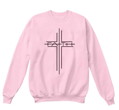 Women's Faith Cross Casual Sweatshirt