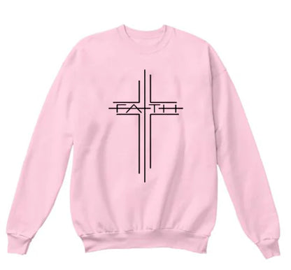 Women's Faith Cross Casual Sweatshirt