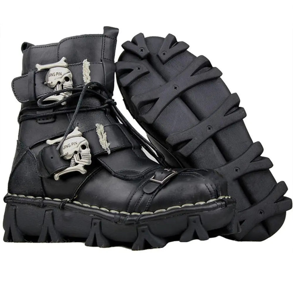 Genuine Leather Military Martin Boots