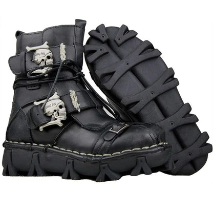 Genuine Leather Military Martin Boots