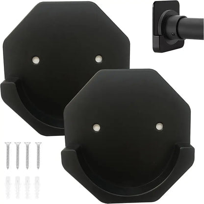 2pcs Adhesive Shower Curtain Rod Tension Holders