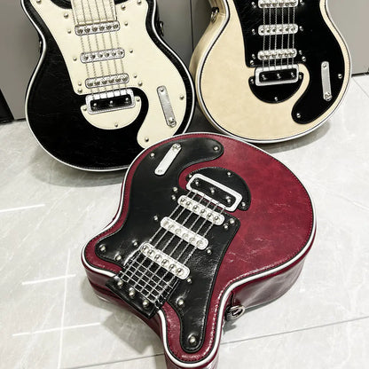 Women's Guitar-Shaped Shoulder Bag