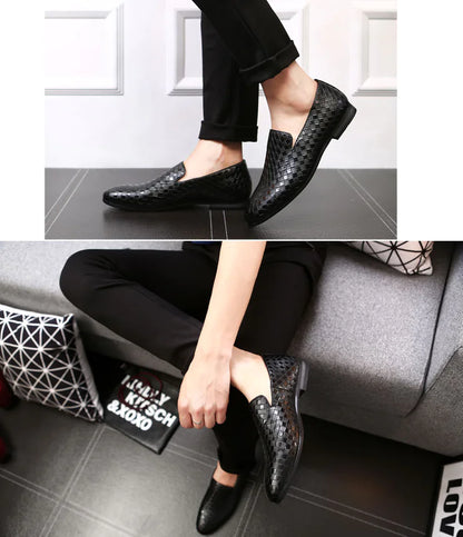 Versatile British Men's Leather Loafers