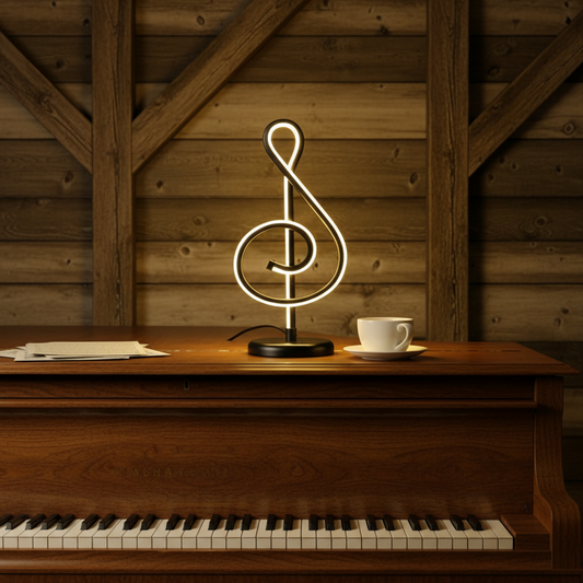 Musical Note LED Night Light for Bedroom Decor