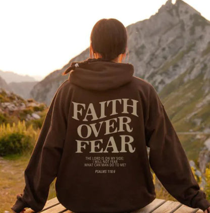 Faith Over Fear Casual Hoodie