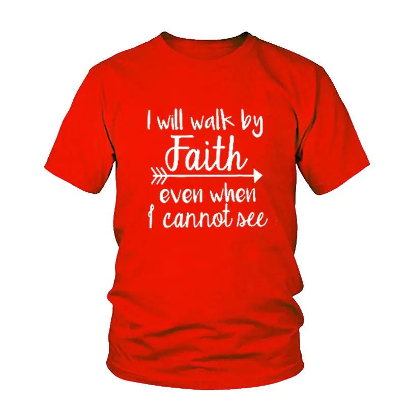 Unisex Will Walk By Faith Graphic T-Shirt