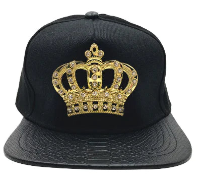 Baseball Cap with Crown Metal Logo
