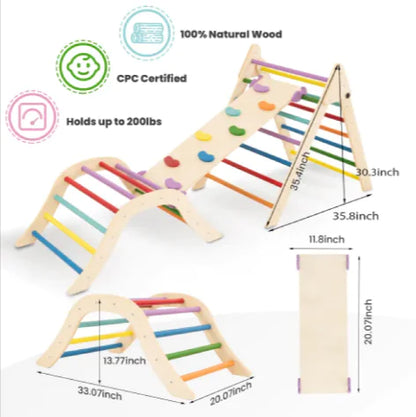 Wooden Montessori Climbing Set