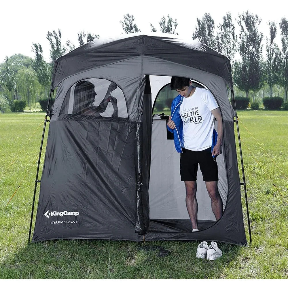 Oversized Portable Camping Shower Privacy Tent with Floor