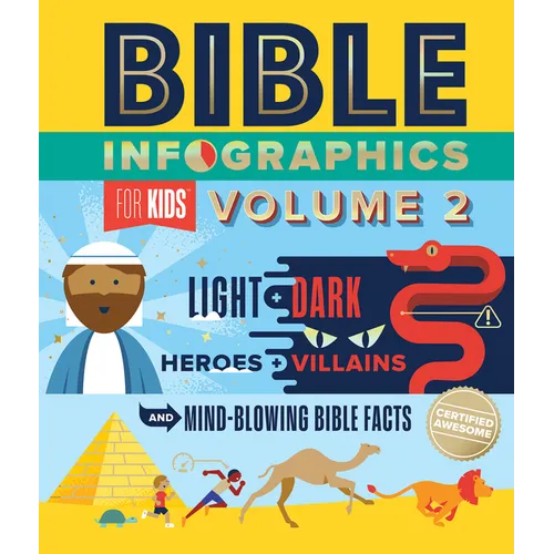 Bible Infographics for Kids Volume 2: Light and Dark, Heroes and Villains, and Mind-Blowing Bible Facts