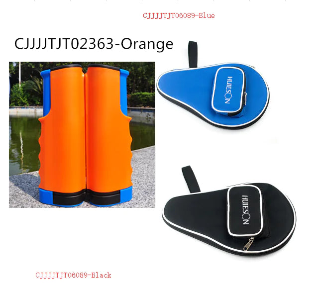 Table Tennis Net Stand with Large Gourd Shaped Case