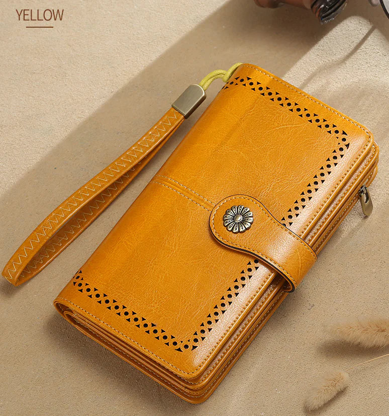 Soft Leather Long Wallet for Ladies