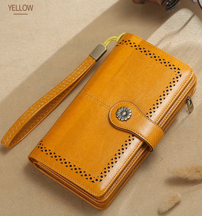 Soft Leather Long Wallet for Ladies