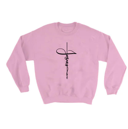 Jesus & Faith Hoodie with Cross Sweater