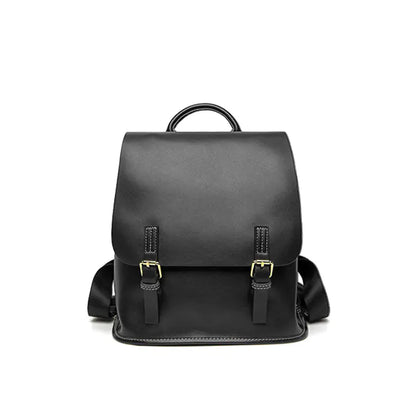 Stylish Casual Leather Backpack - Lightweight Design
