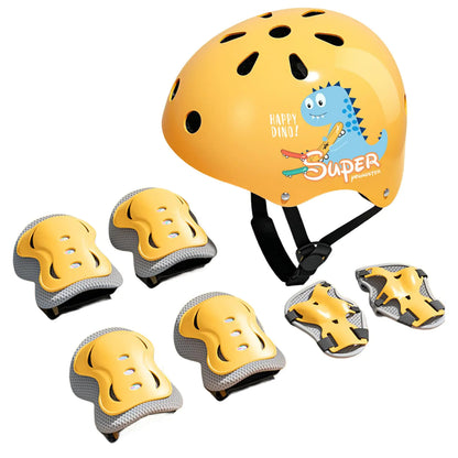 Youth Sports Safety Helmet & Pad Set for Skating and Biking