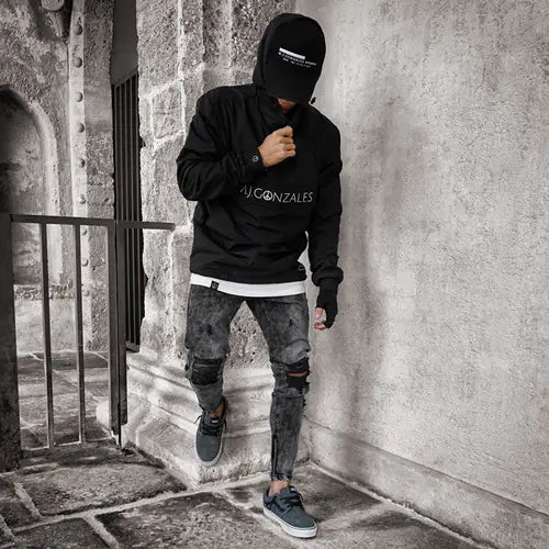 Acid Wash Black Jeans