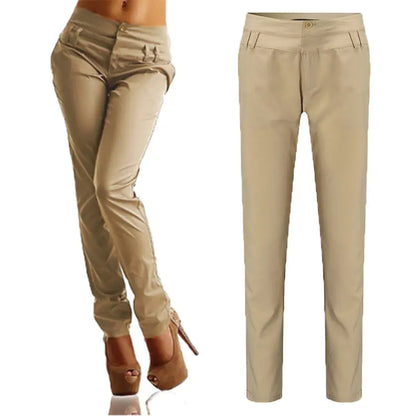 Chic High-Waist Harem Slacks