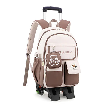 Nature Fish Student Roller Backpack