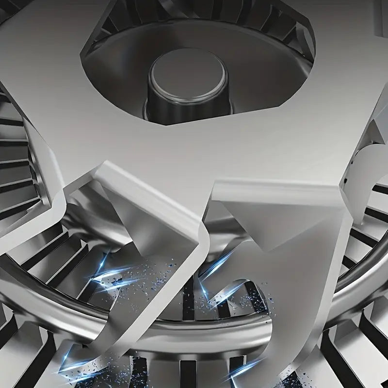 Electric Head Hair Shaver with LED Display and 5 Heads