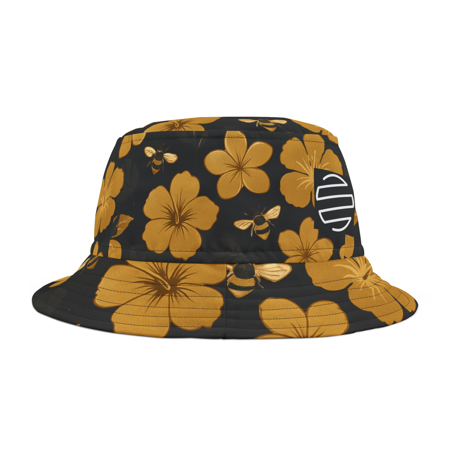 Humbly FloralBee Bucket Hat - Black
