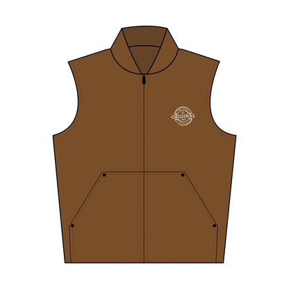 Humbly Embroidered Vest — Washed Duck Cloth