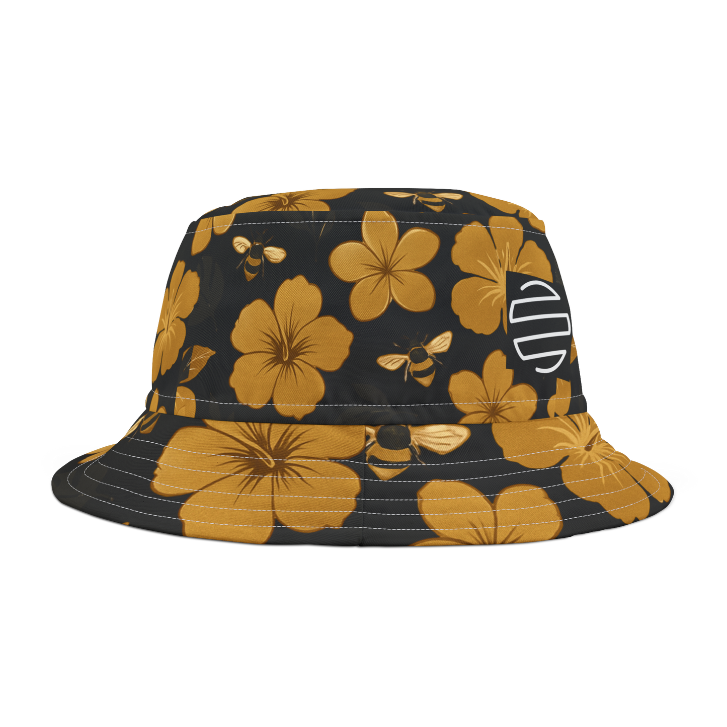 Humbly FloralBee Bucket Hat - Black